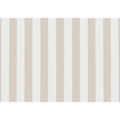 Canapé 2 places modulable - tissu extérieur à rayures Beige