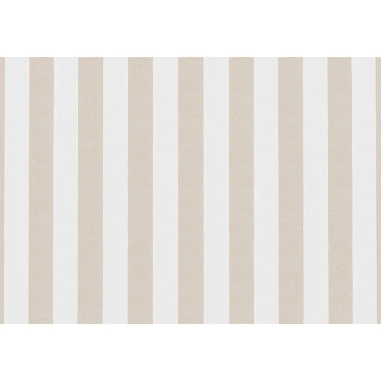 Canapé 2 places modulable - tissu extérieur à rayures Beige