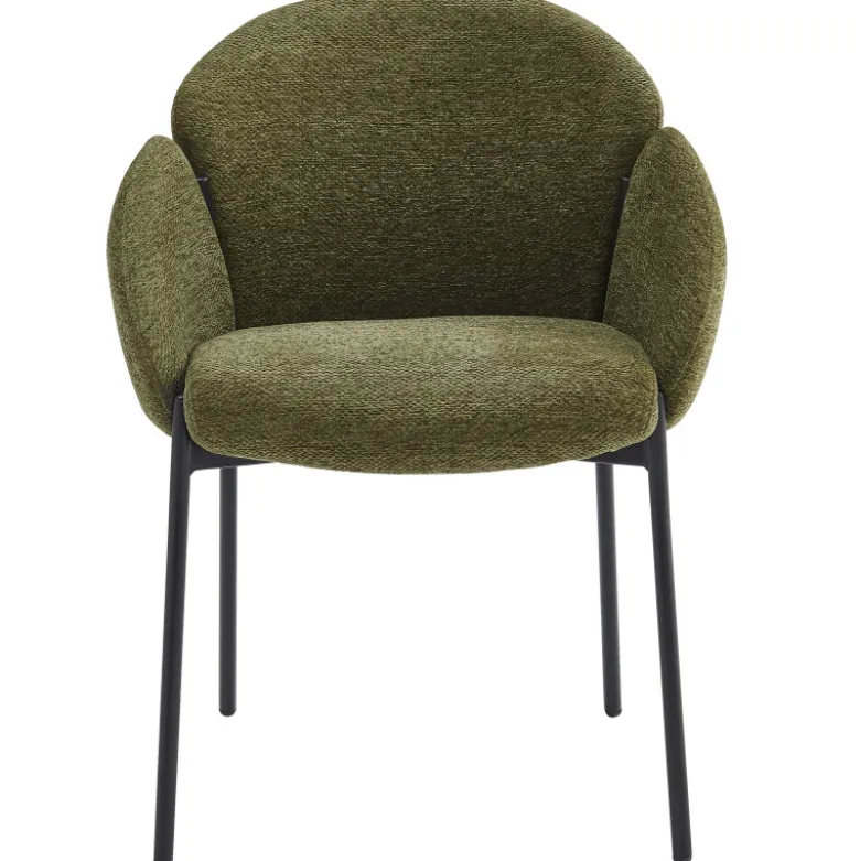 Candice-chaise en tissu luxury kaki (x2)