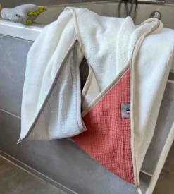 Cape de bain en gaze de coton jeanne