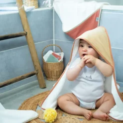 Cape de bain en gaze de coton jeanne