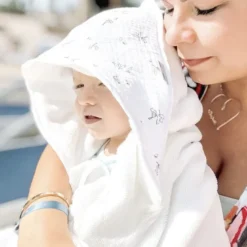 Cape de bain grande coton bambou melody