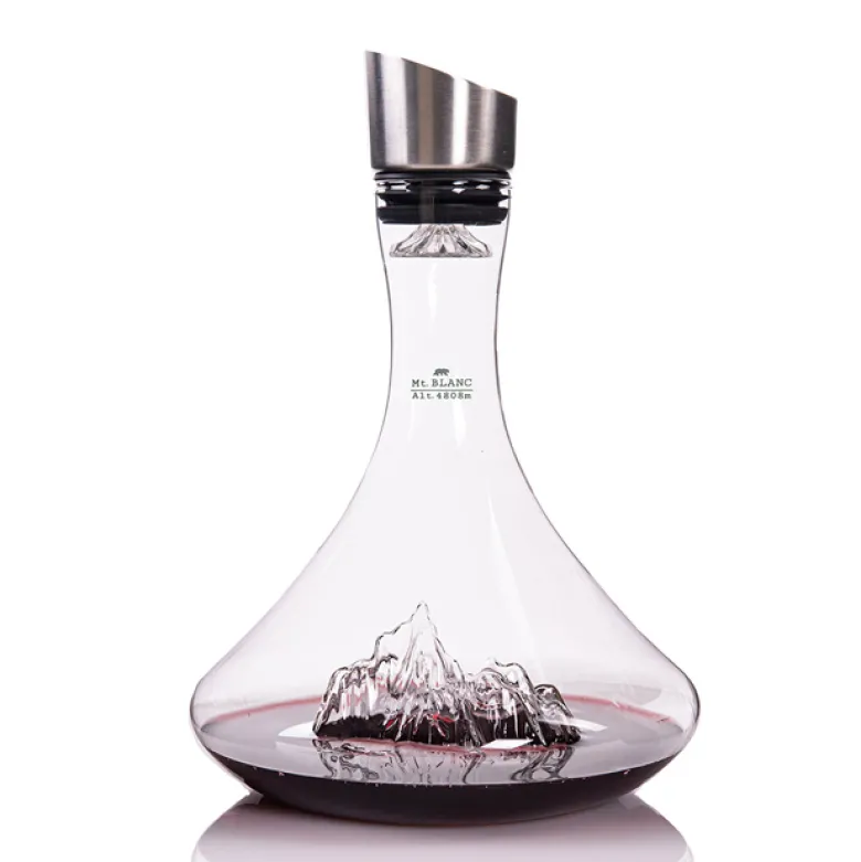 Carafe à vin topographique
