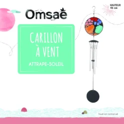 Carillon à vent attrape-soleil arbre vie