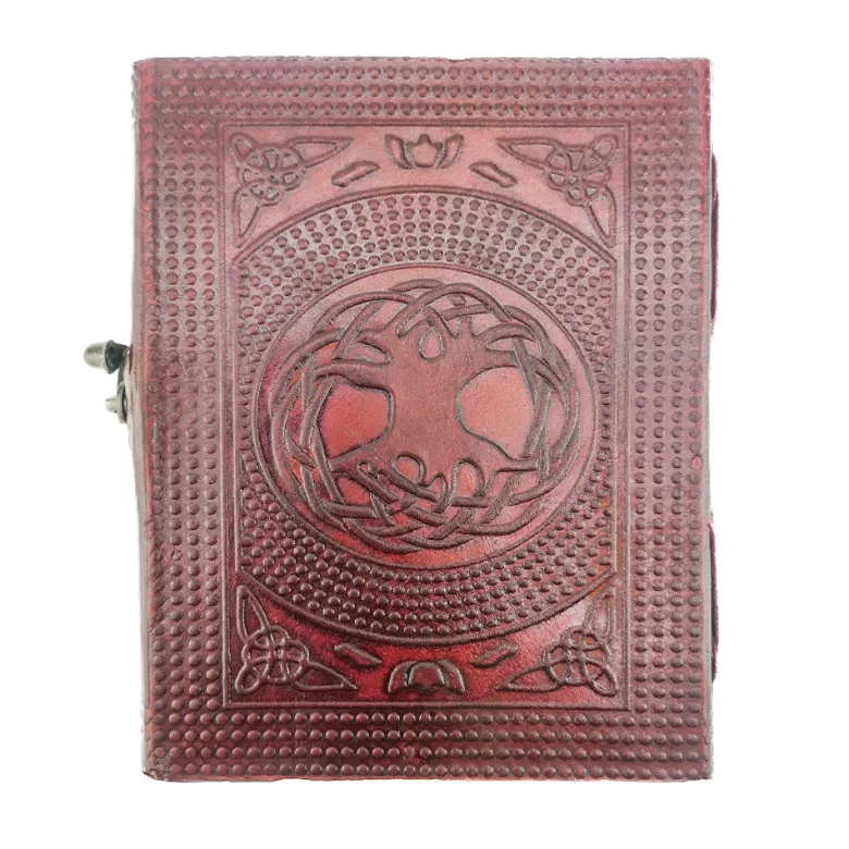 Carnet couverture à crochet cuir hook