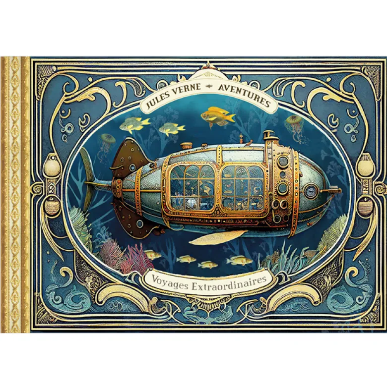 Carnet de notes illustré Jules Verne Gwenaelle Trolez