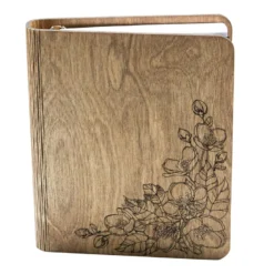 Carnet en bois printemps