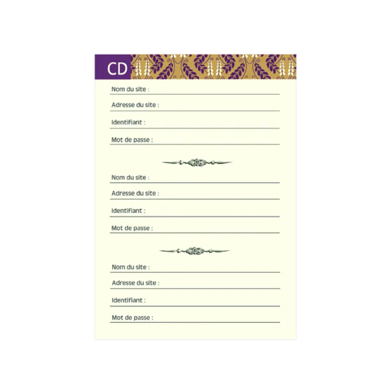 Carnet à mots de passe chat Gwenaelle Trolez