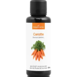 Carotte - macérât huileux bio - 50ml - flacon en verre