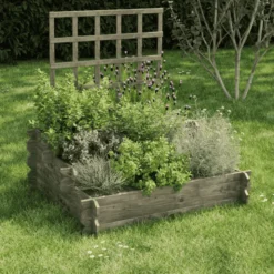 Carré potager en bois 154l - angelic
