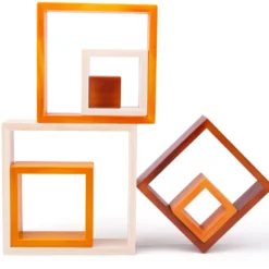 Carrés empilables en bois