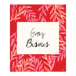 Carte Gros bisous