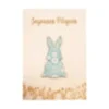 Carte petit lapin bleu