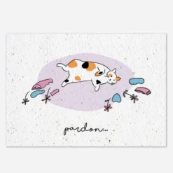 Carte à planter - chat pardon
