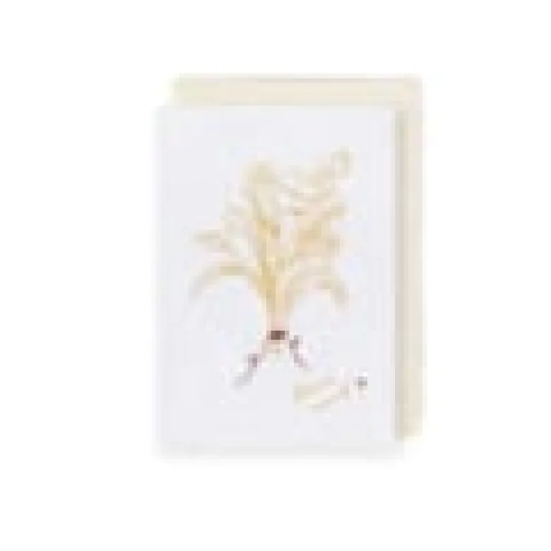 Carte à planter, douce pensée “bonne année” jaune