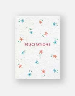 Carte à planter - prairie félicitations