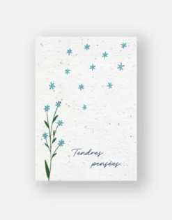 Carte à planter - tendres pensées