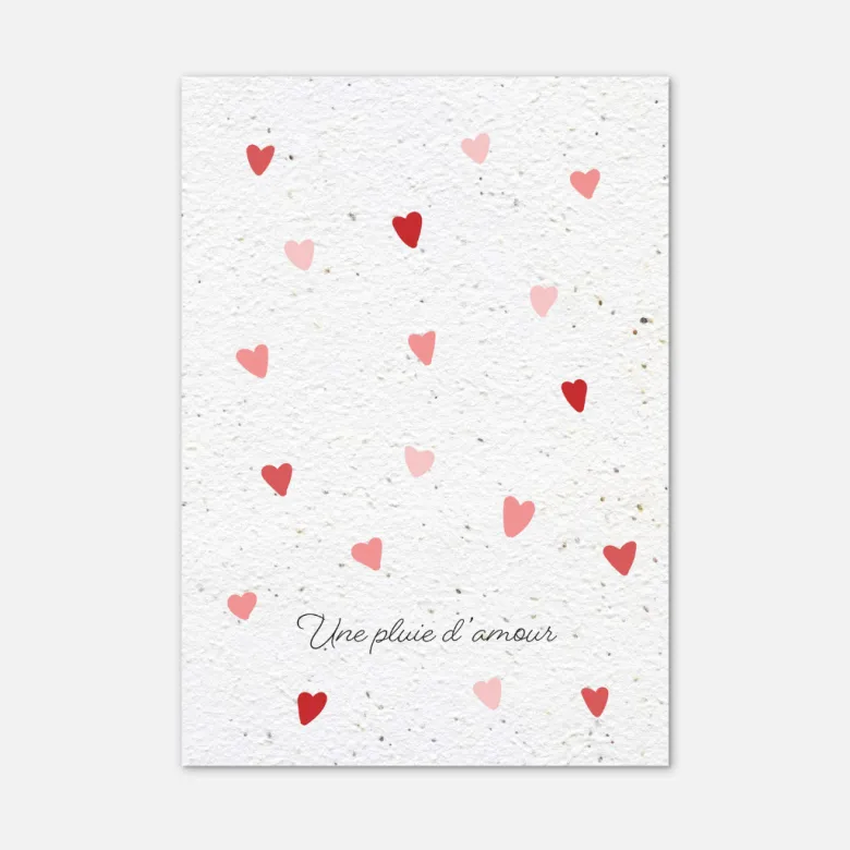Carte à planter - une pluie d'amour