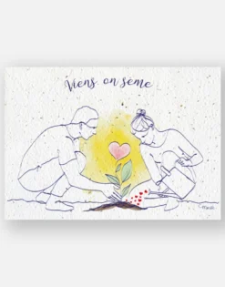Carte à planter - viens on sème