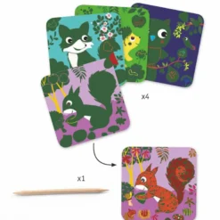 Cartes à gratter petites bêtes djeco
