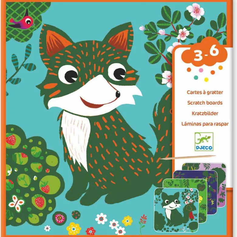 Cartes à gratter petites bêtes djeco