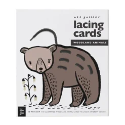 Cartes à lacer animaux de la forêt