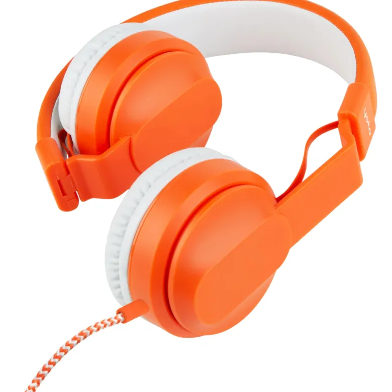 Casque audio orange