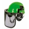 Casque de protection 3 en 1 visière grillagée oreillettes antibruit