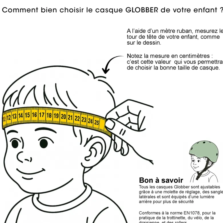 Casque go-up tout-petits xxs-xs (45-51cm)