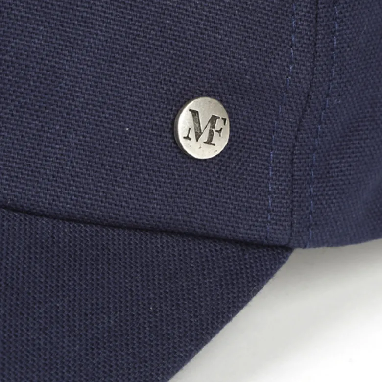 Casquette anti-UV en coton bleu marine 57