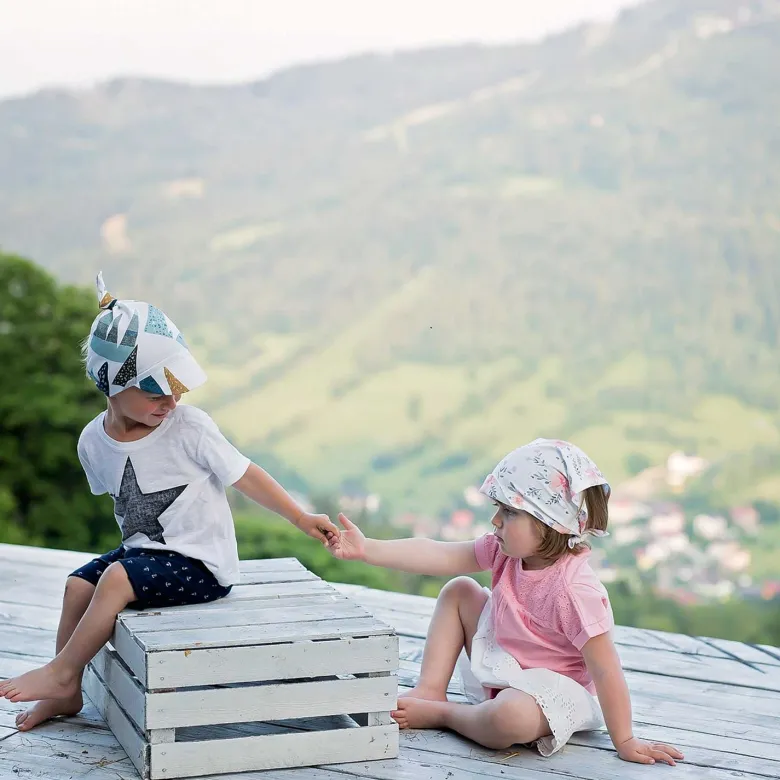 Casquette bandana bébé en bambou elodie
