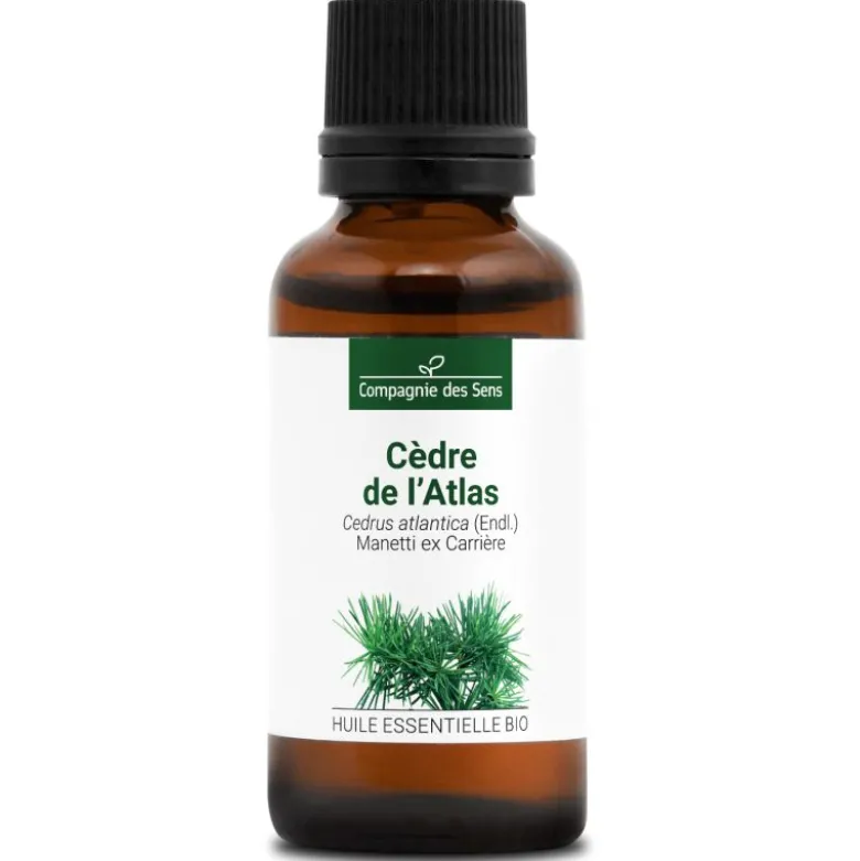 Cèdre de l'atlas - huile essentielle bio - 30ml garantie chromacert® - chémotypé