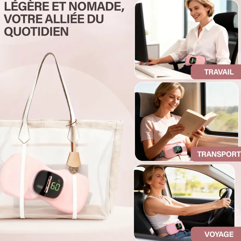 Ceinture chauffante anti douleurs menstruelles - soulage rapidement - sans fil