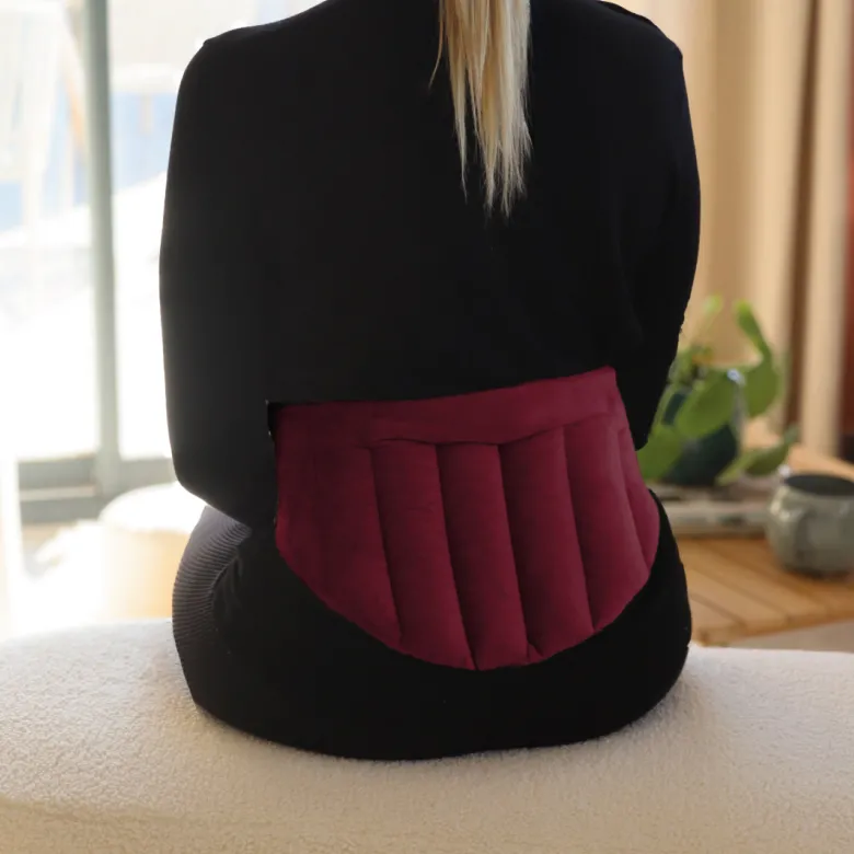 Ceinture chauffante pour lombaires Prune
