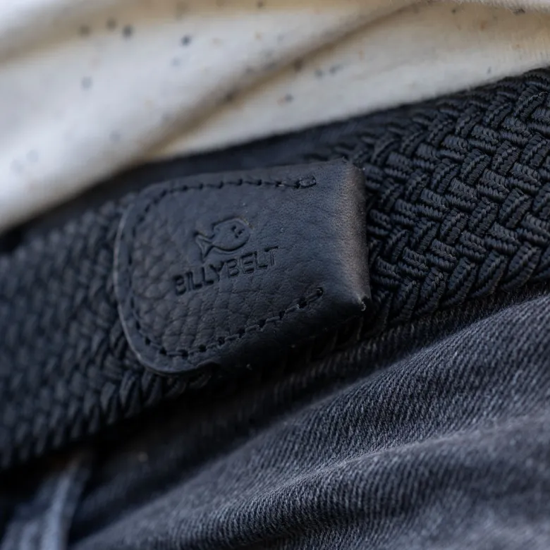 Ceinture tressée all black - t2