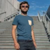 Ceinture tressée bleu marine- t2