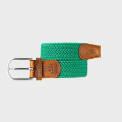 Ceinture tressée golf green - t1
