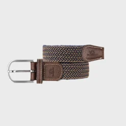Ceinture tressée havane - t1