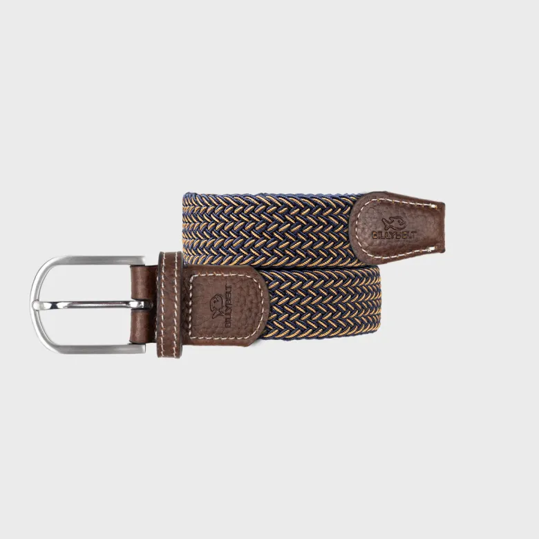Ceinture tressée havane - t1
