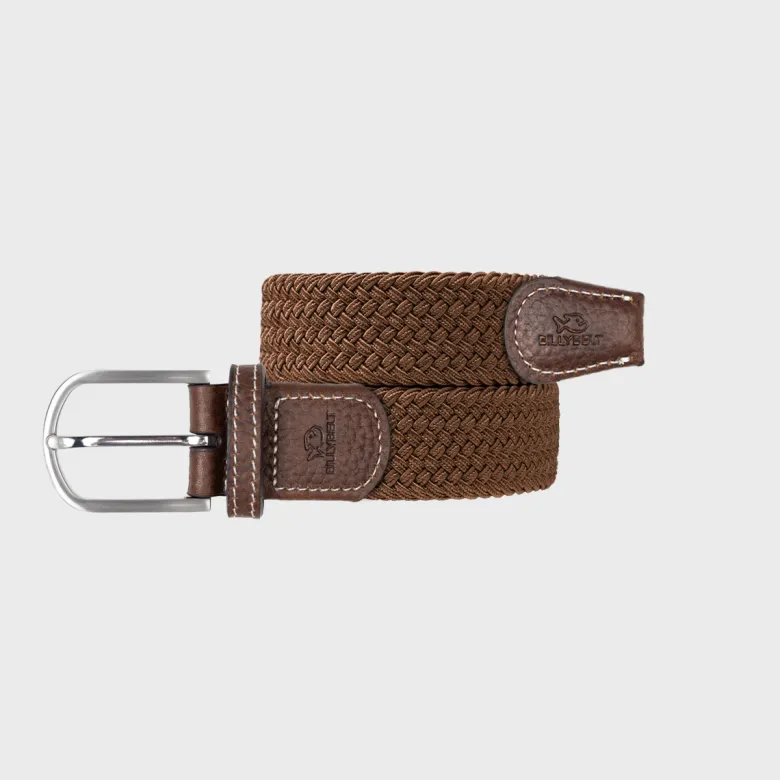 Ceinture tressée marron camel - t1