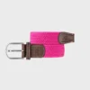 Ceinture tressée rose fuchsia - t1