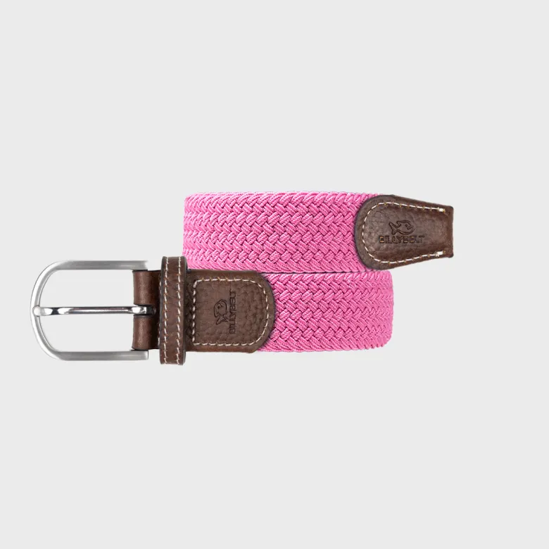 Ceinture tressée rose magenta - t1