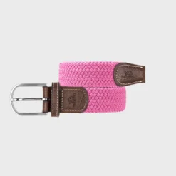 Ceinture tressée rose magenta - t2