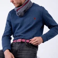 Ceinture tressée rose magenta - t2