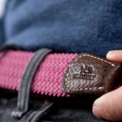 Ceinture tressée rose magenta - t2
