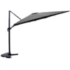 Cesare parasol gris déporté rectangle 3 x 4 m