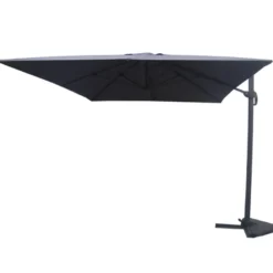 Cesare parasol gris déporté rectangle 3 x 4 m