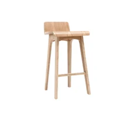 Chaise de bar bois naturel h65 cm baltik