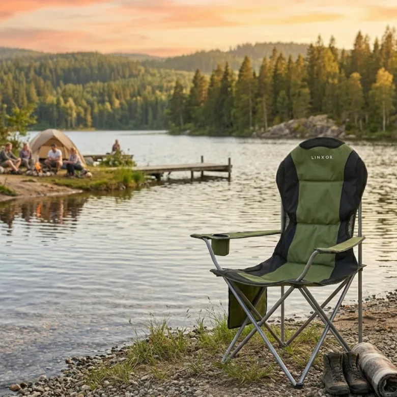 Chaise de camping - vert