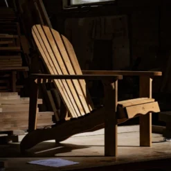 Chaise de jardin adirondack – brun